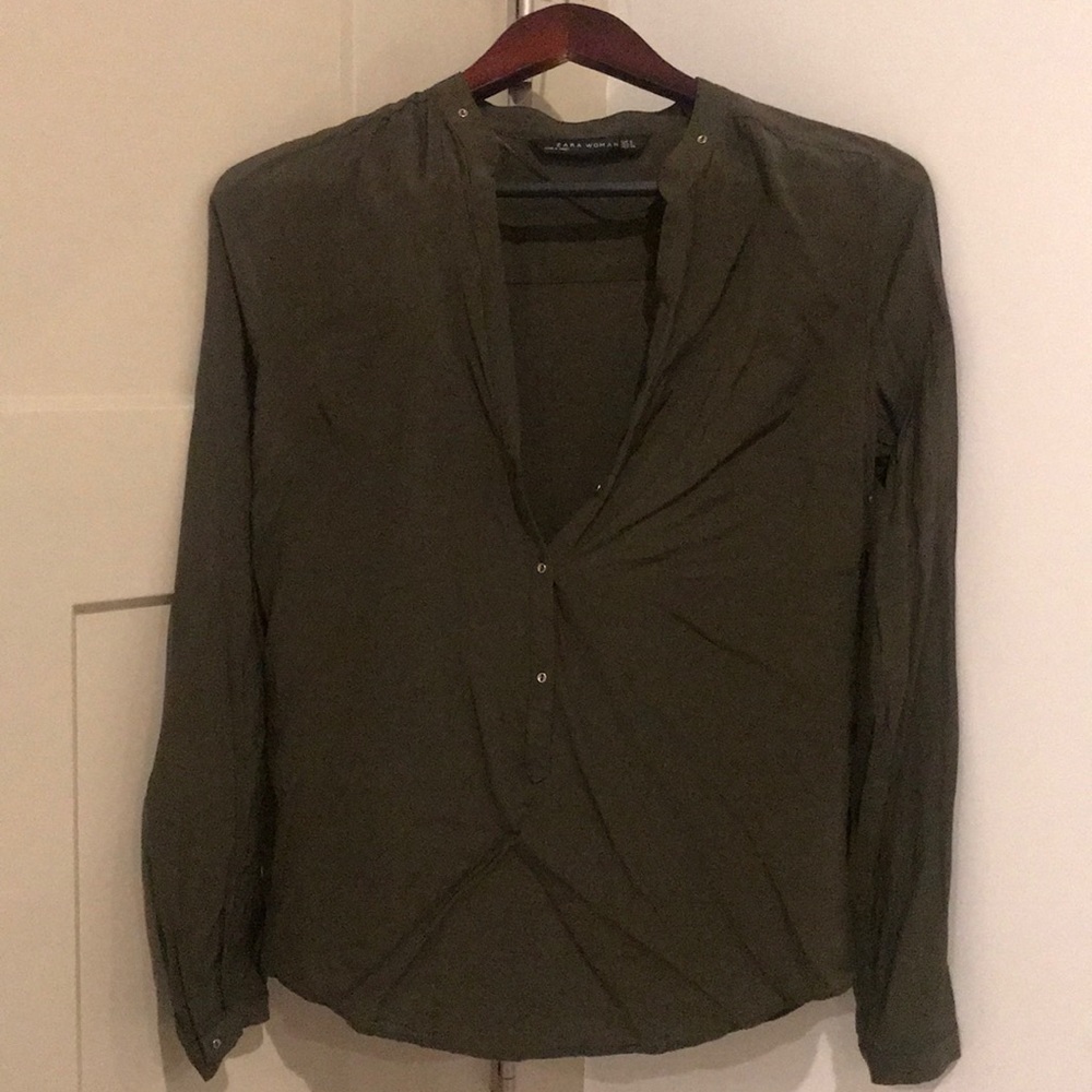 Zara Military Blouse
